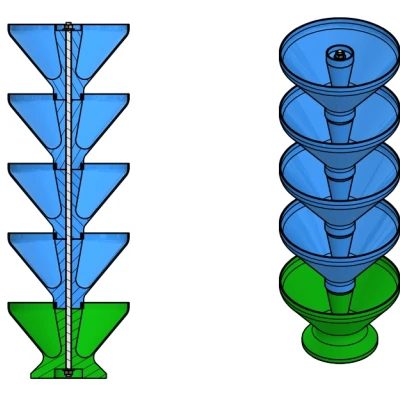Chậu cây có thể xếp chồng lên nhau