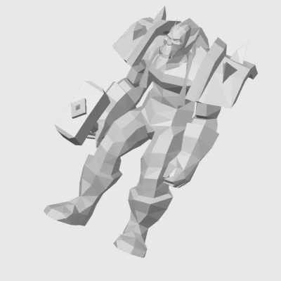 Thrall World of Warcraft Low Poly