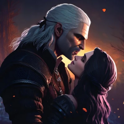 Glem và Yennefer (The Witcher) - Bản in Hueforge