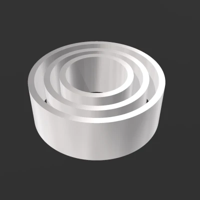 Bộ cắt Cookie Vòng tròn in đa năng đa năng đặt ba kích cỡ 2-4 inch