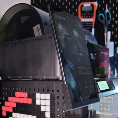 Samsung Galaxy Tab S7 Lite SM-T 220/225 Bambulab P1P Pegboard Mount