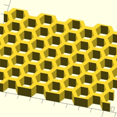 Thư viện tổ ong (OpenScad)