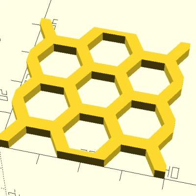 Thư viện Honeycomb Remix cho OpenScad