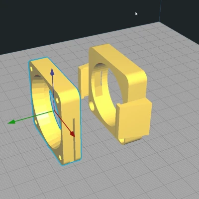 ANET A8, ANET AM8 Outruder Fan Access Không cần nam châm. Cũng là vịt để giữ cho máy đùn mát mẻ