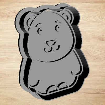 Gấu cắt cookie - Máy cắt và tem