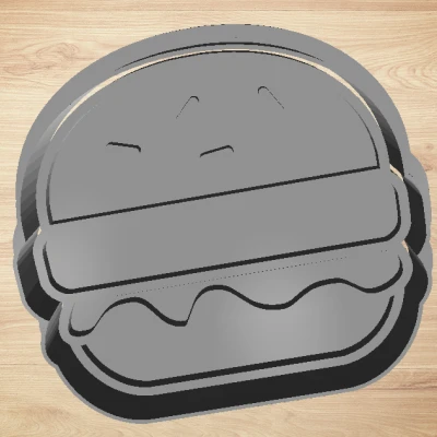 Bánh burger cắt cookie - Máy cắt và tem