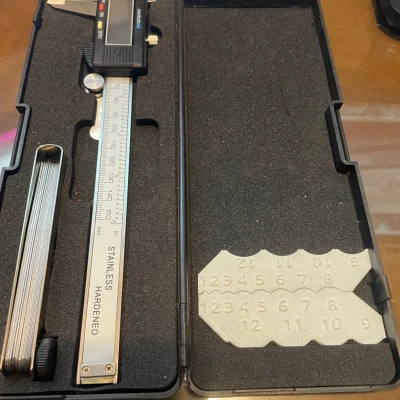 Fillet Radius Finder (bên trong/bên ngoài) - Thuốc tham chiếu thiết kế 1 đến 12 mm