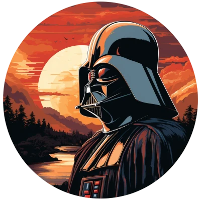Chiến tranh giữa các vì sao (lấy cảm hứng) "Sith Sunset to Sunrise" Hueforge Darth Vader