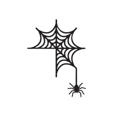 Halloween Spider Door Góc trang trí