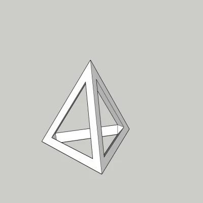 Void 3 mặt kim tự tháp 10x10x10 cm