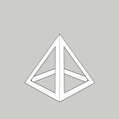 Void Kim tự tháp 10x10x10 cm