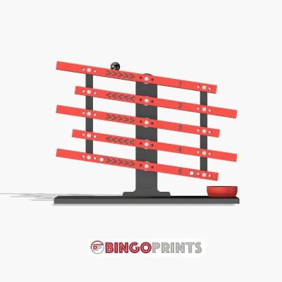 Trò chơi kỹ năng với một quả bóng và đường ray xếp tầng