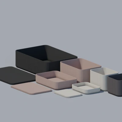 Bộ khay thiết kế có thể xếp chồng