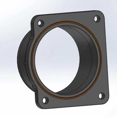 Airbox mặt bích đến 3 "(Xóa MAF) cho Nissan S13 CA18Det