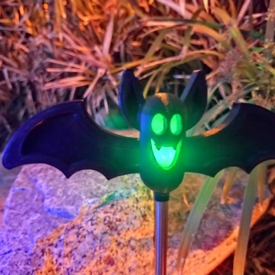 Halloween Yard Solar RGB LED Toppers (Ghost, Bat và Jack-O-Lantern)