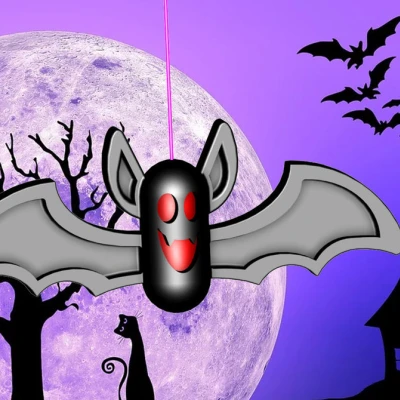 Bat Halloween lớn hơn (có tệp bước)