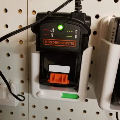 Black & Decker 20V tối đa hoặc mở rộng pin 5.0Ah và bộ sạc được phối lại với chỉ báo trạng thái (và tùy chọn gắn bảng điều khiển 1 ")