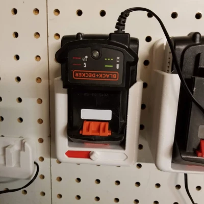 Black & Decker 20V tối đa hoặc mở rộng pin 5.0Ah và bộ sạc được phối lại với chỉ báo trạng thái (và tùy chọn gắn bảng điều khiển 1 ")