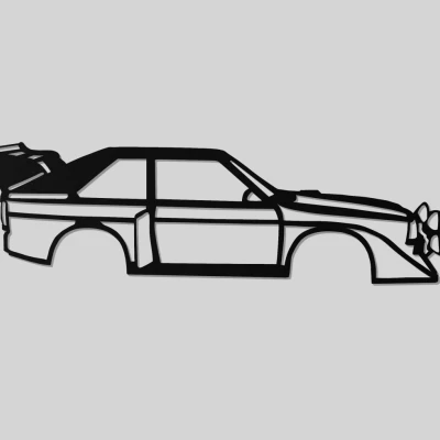 Audi Quattro S1 2D Wall Art