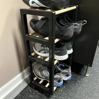 Giá đỡ giày xếp chồng mô -đun nhỏ hơn