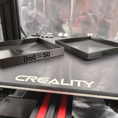 Kiểm tra nhiệt độ cong vênh trên giường (PLA)