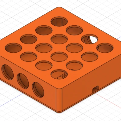 Bộ điều khiển MIDI macro/4x4. Được cung cấp bởi Raspberry Pi Pico.