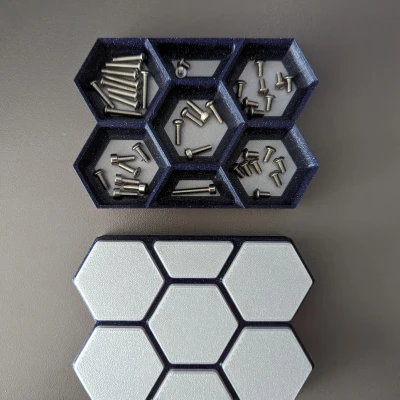 Bộ tổ chức phần khay hex có thể xếp chồng