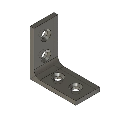 L khung với 2 lỗ vít