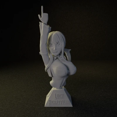 Bức tượng bán thân của Lucy Heartfilia từ Fairy Tail