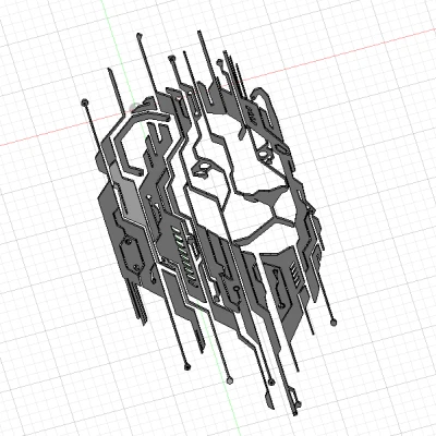 Trang trí bảng mạch in sư tử