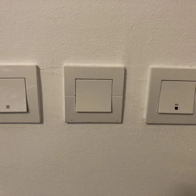 Công tắc tường bìa 87x87mm