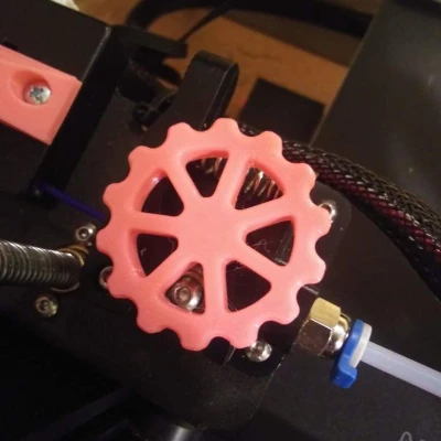 Núm đùn với lỗ đùn đầy