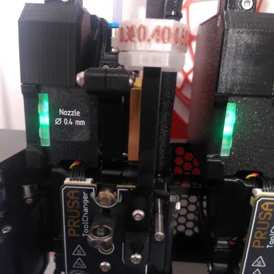 PrusaXL - Dấu hiệu kích thước vòi phun đơn giản hóa