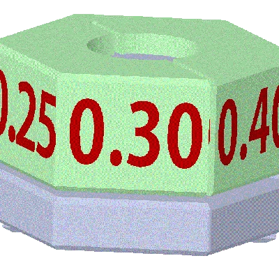 PrusaXL - Dấu hiệu kích thước vòi phun đơn giản hóa