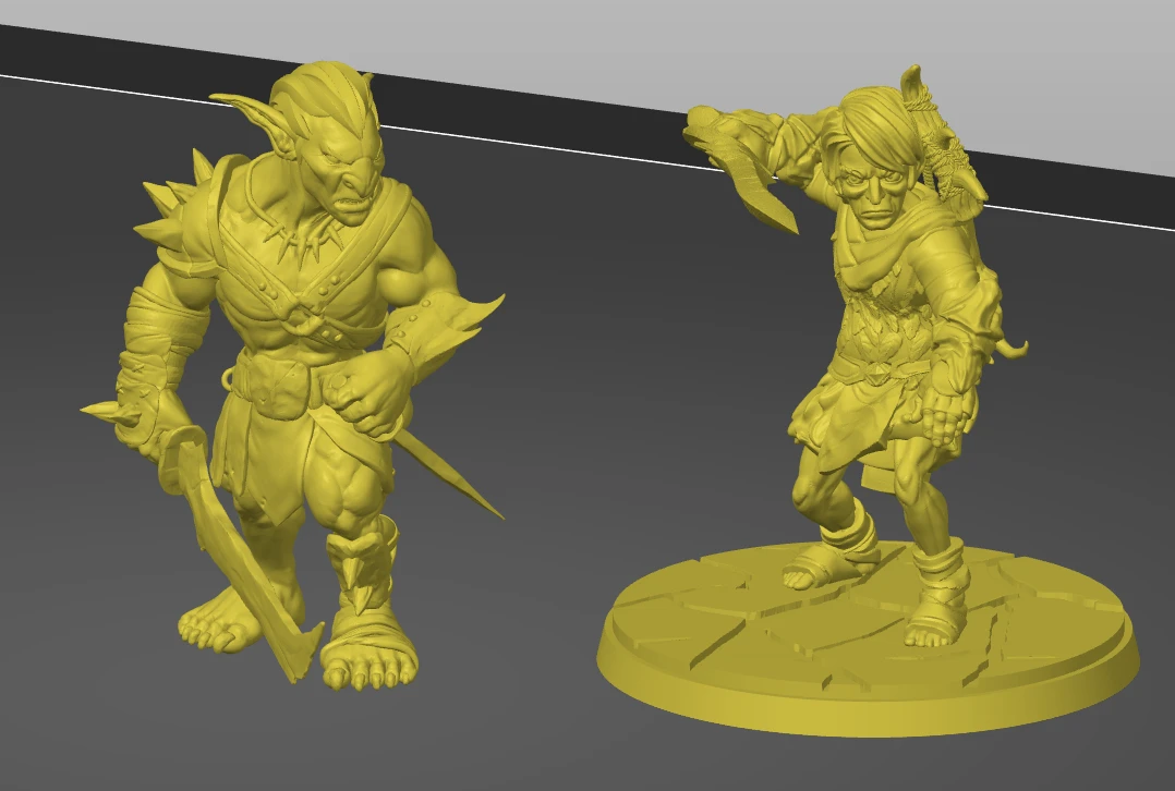 Mô hình Goblin 2X cho trò chơi bàn cờ dnd