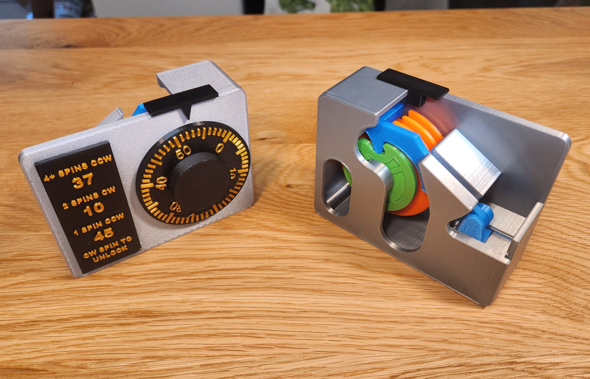 Khóa kết hợp cho két sắt loại 2 - Mô hình cơ chế khóa ngân h...