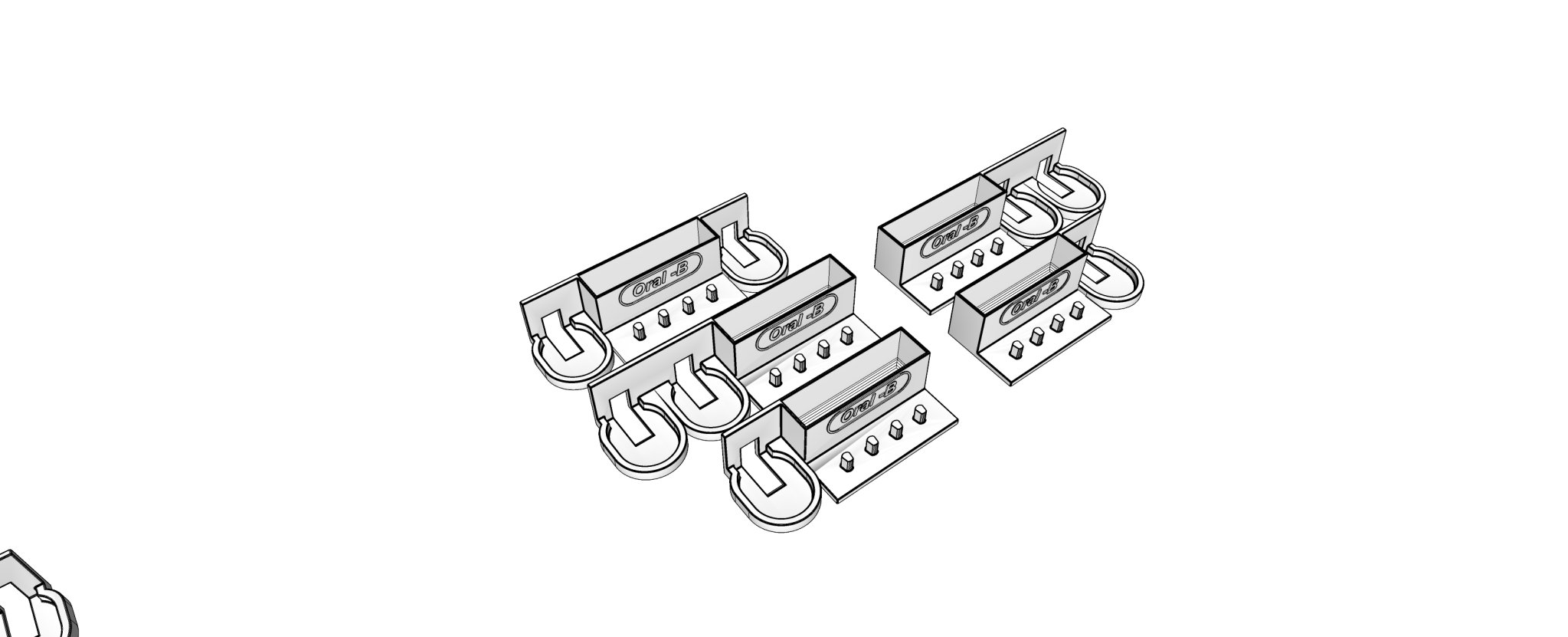 Giá đỡ bàn chải đánh răng cho bàn chải điện Oral-B