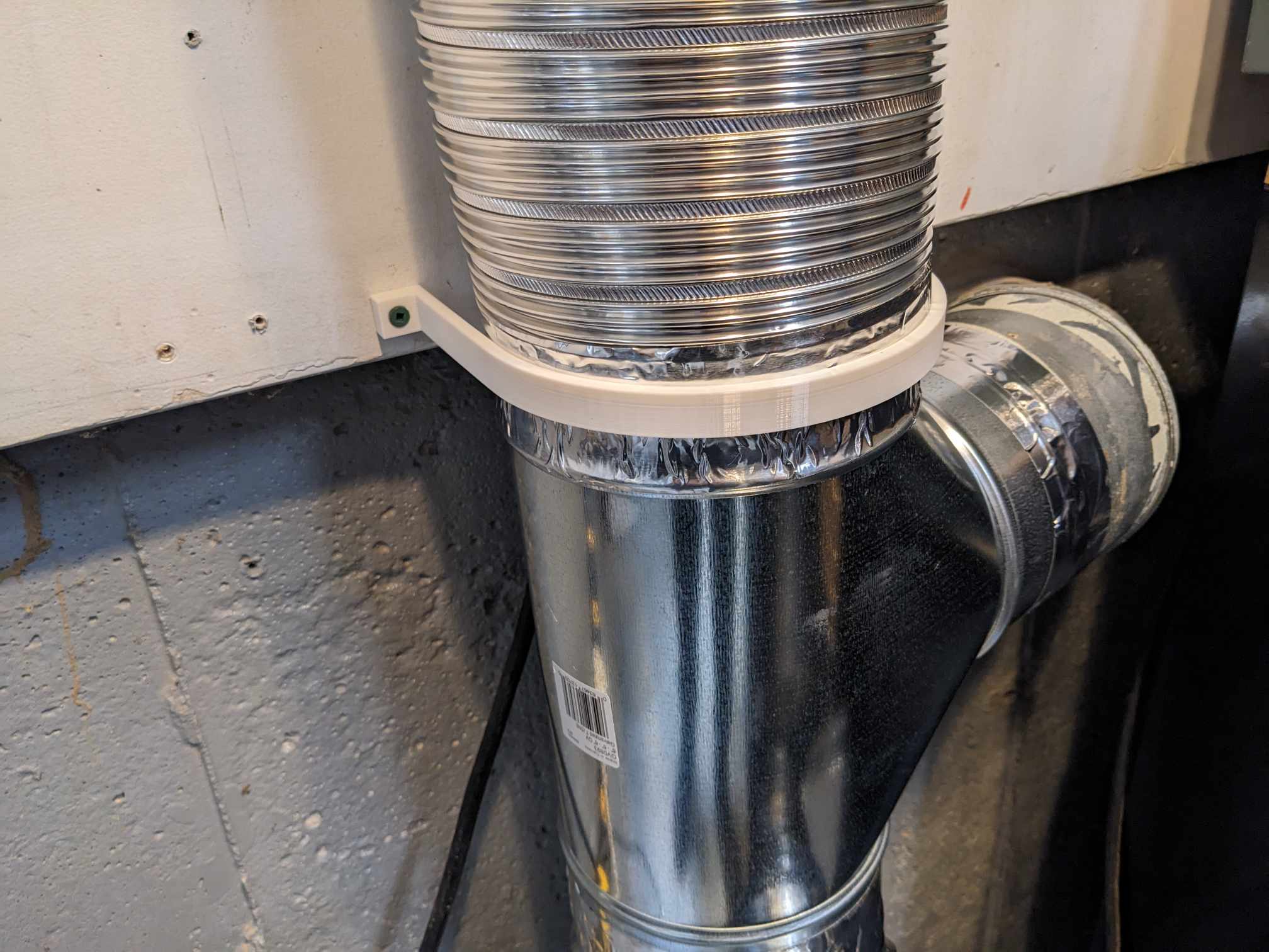 Giá đỡ ống gió 6 inch đơn giản bằng vít