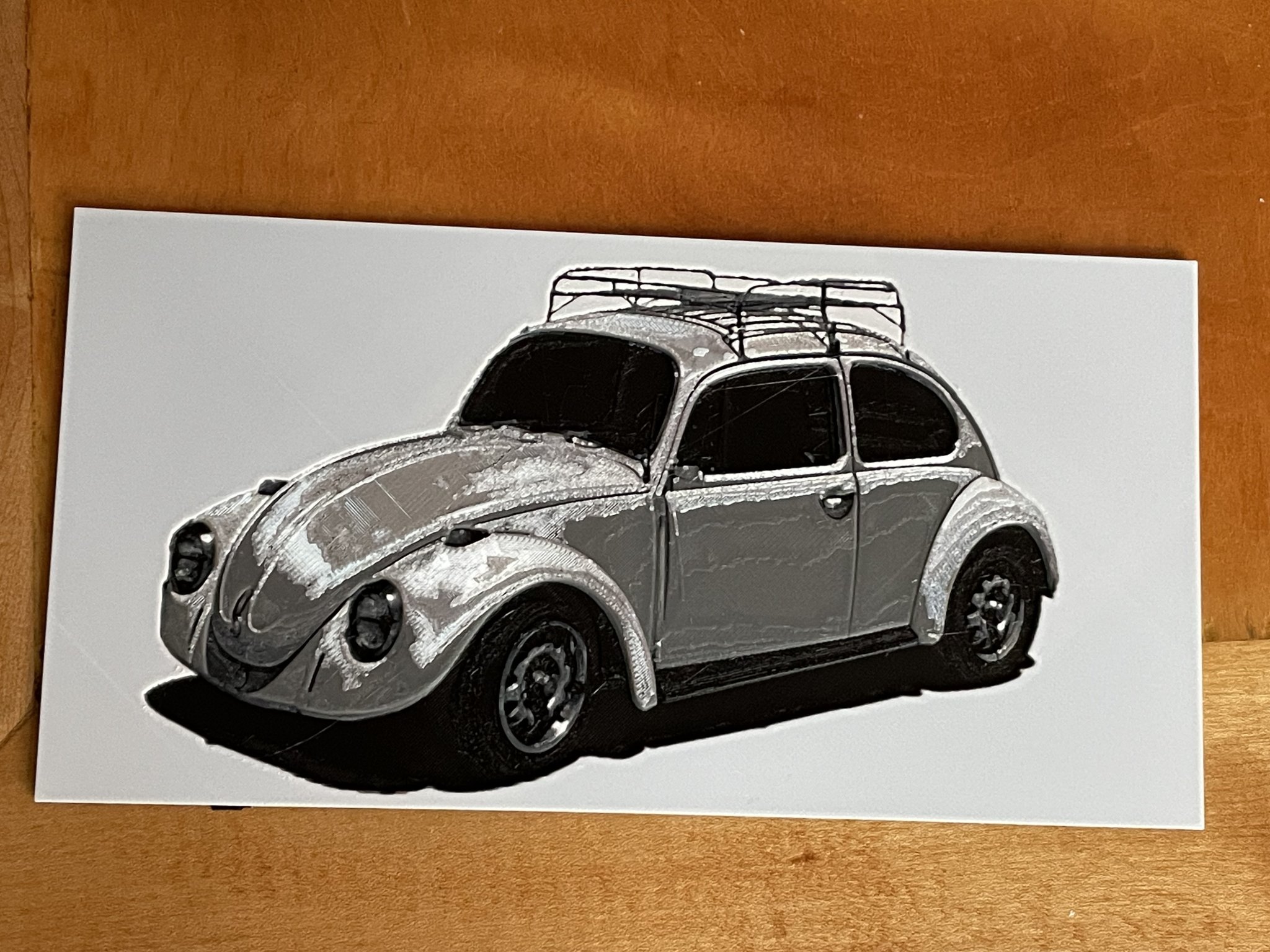 Beetle 1968 màu bạc ánh kim từ Hueforge