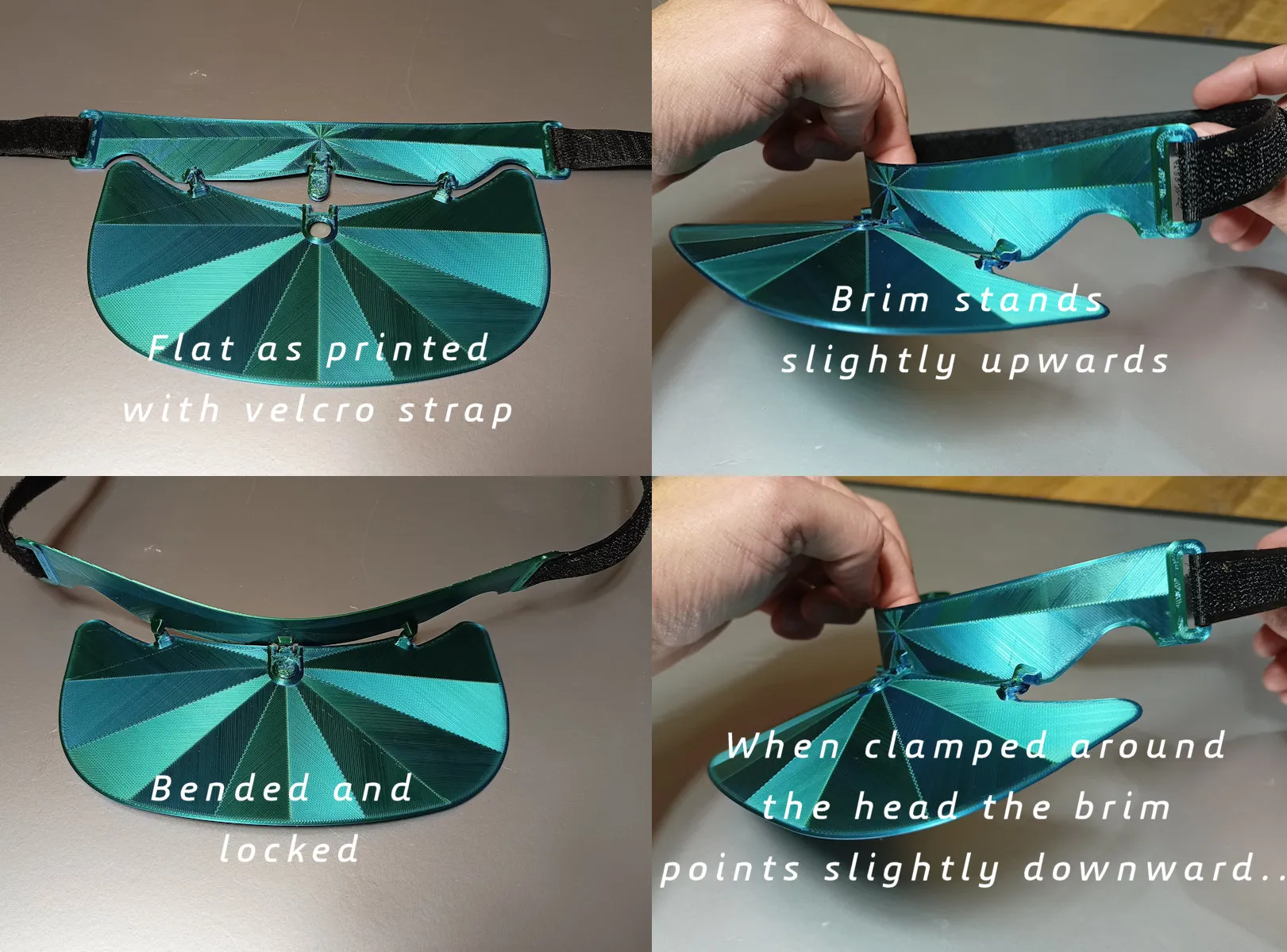 Mũ bảo vệ đầu tùy chỉnh với thiết kế in phẳng