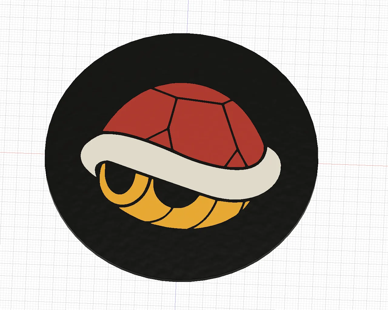 Giá đỡ cốc Mario Kart với vỏ đỏ/xanh