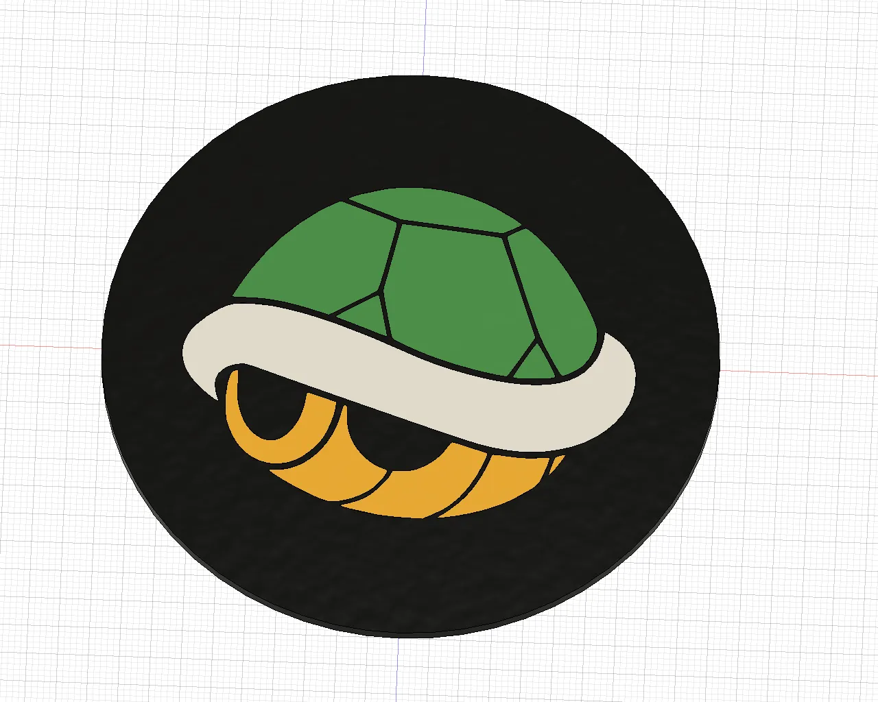 Giá đỡ cốc Mario Kart với vỏ đỏ/xanh