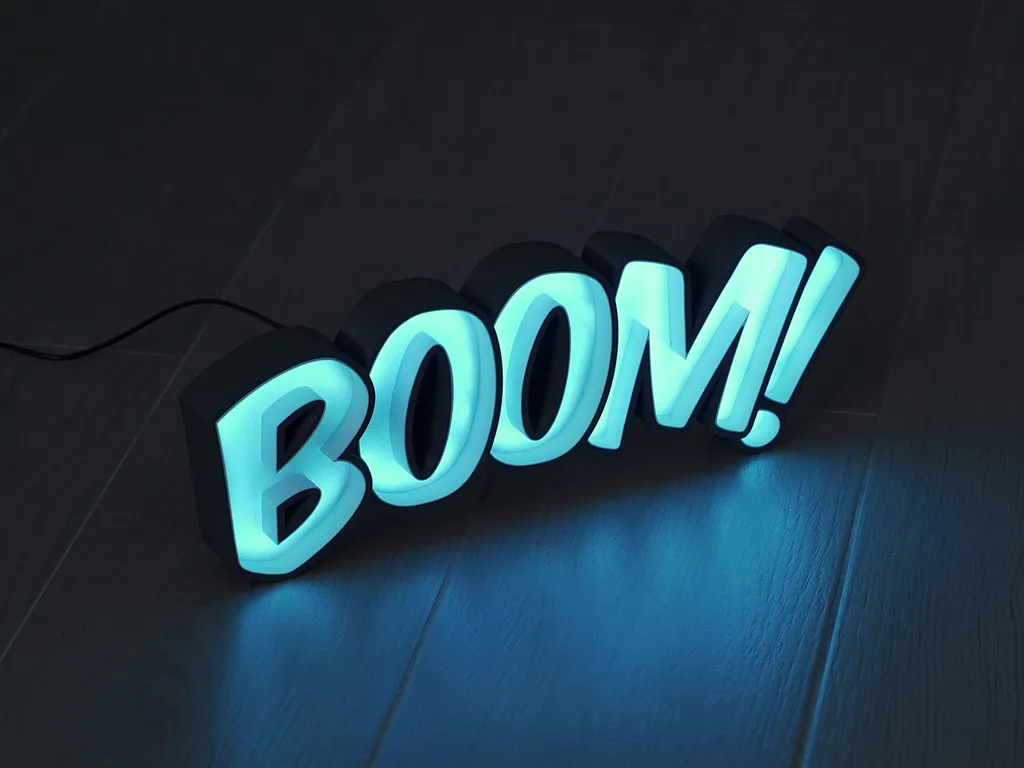 Bảng hiệu LED nghệ thuật với đèn LED RGB