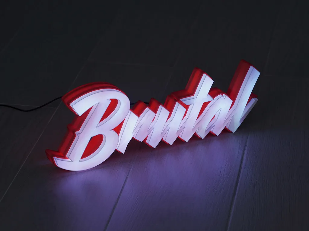 Đèn Marquee LED phong cách Brutal