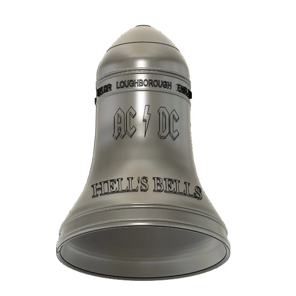 Chuông của nhóm AC DC thiết kế bằng Fusion 360