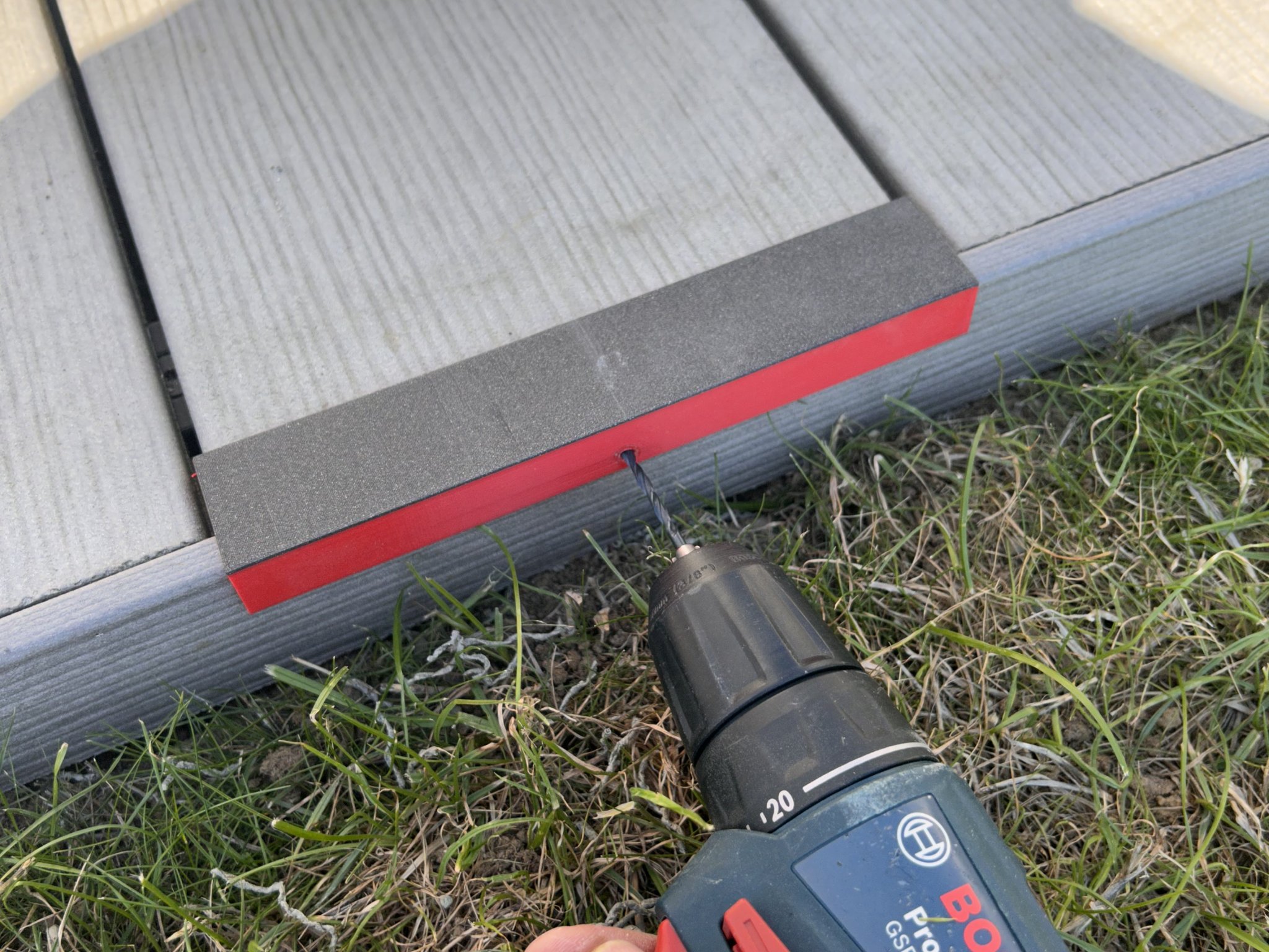 Mẫu khoan trước cho thanh WPC ngoài trời Woodplastic