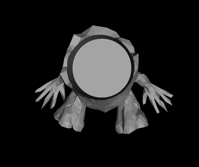 Chậu cây Low Poly hình Baby Groot