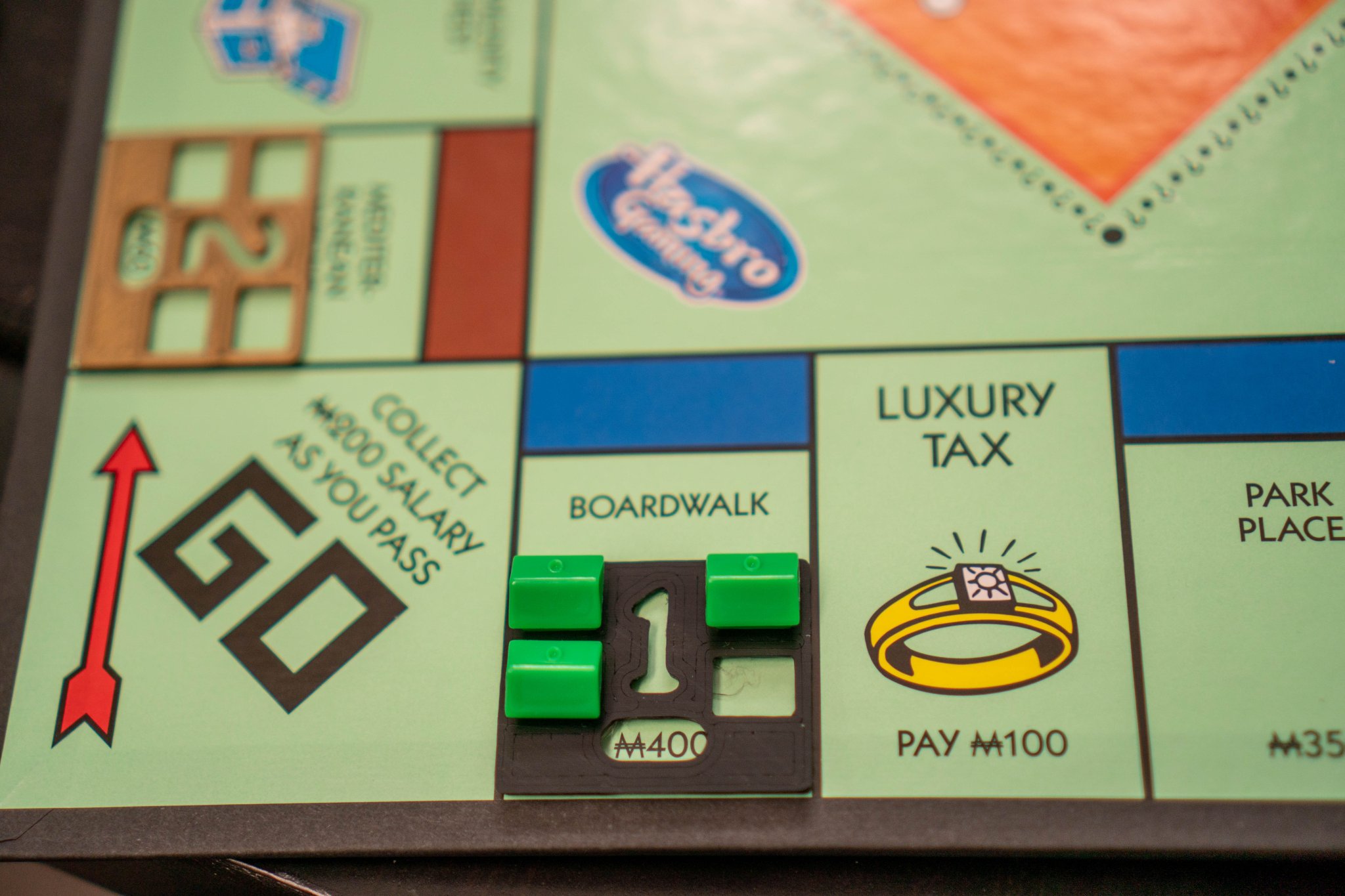 Số lượng người chơi Monopoly với 4 chỗ cho nhà tiêu chuẩn