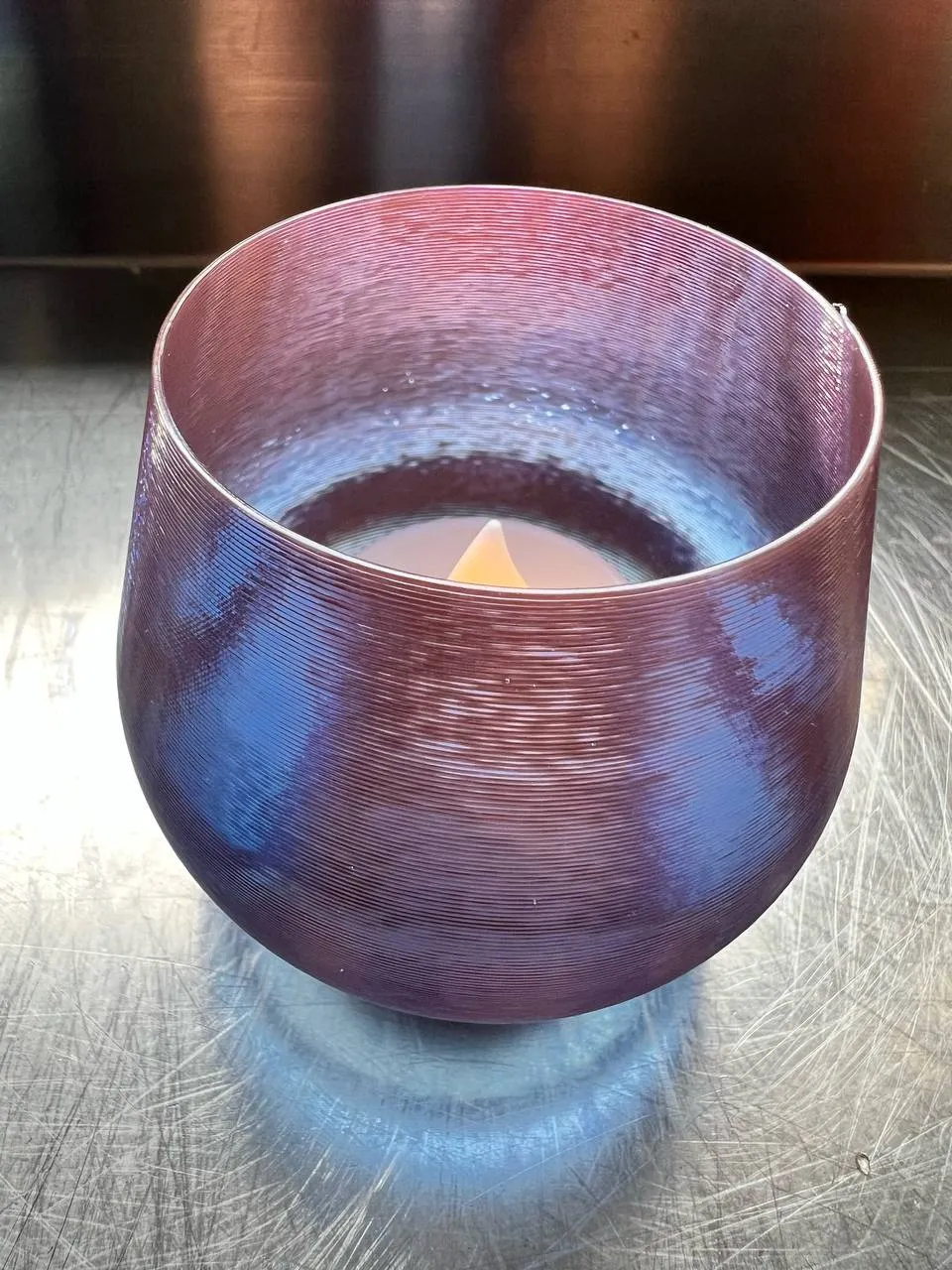 Bộ vỏ đèn tealight trong suốt kiểu dáng hoa văn