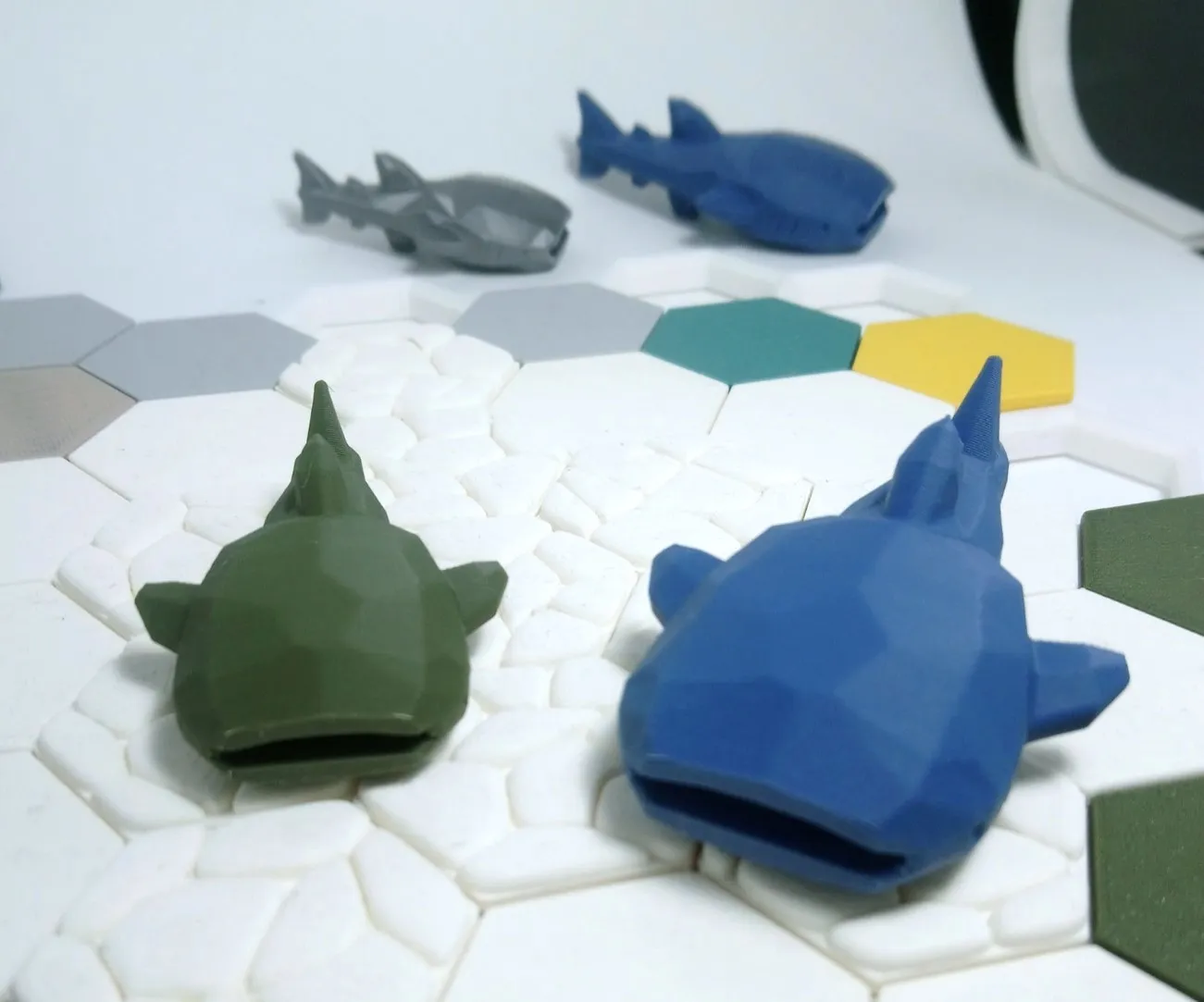 Cá mập voi phong cách low-poly